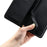 For iPhone 13 Pro Max Crossbody Leather Case Ring Buckle Wallet Stand Rhombus Mobile Cover - Black - 6
