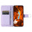 For iPhone 14 Pro Max Crossbody Leather Case Ring Buckle Wallet Stand Rhombus Mobile Cover - Purple - 2