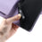 For iPhone 14 Pro Max Crossbody Leather Case Ring Buckle Wallet Stand Rhombus Mobile Cover - Purple - 6