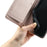 For Google Pixel 8a Crossbody Leather Case Ring Buckle Wallet Stand Rhombus Mobile Cover - Rose Gold - 6