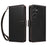 For Samsung Galaxy S25 Ultra Case RFID Blocking Leather Wallet Flip Phone Cover with Wrist Strap - Black - 1