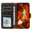 For Samsung Galaxy S25 Ultra Case RFID Blocking Leather Wallet Flip Phone Cover with Wrist Strap - Black - 2