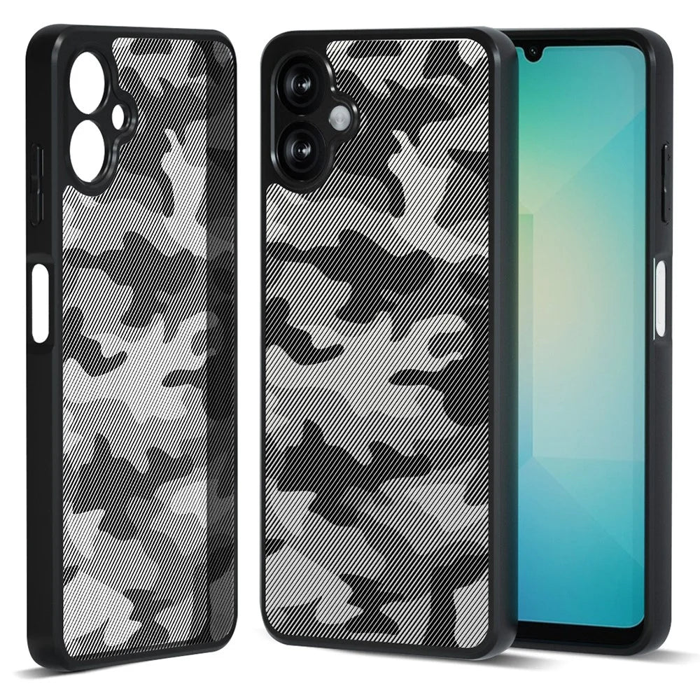 IBMRS For Samsung Galaxy A06 4G Case TPU + PC Heavy Duty Shockproof Phone Cover Camera Protection - Artistic Camouflage - 1