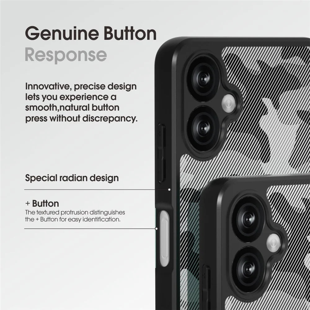 IBMRS For Samsung Galaxy A06 4G Case TPU + PC Heavy Duty Shockproof Phone Cover Camera Protection - Artistic Camouflage - 3