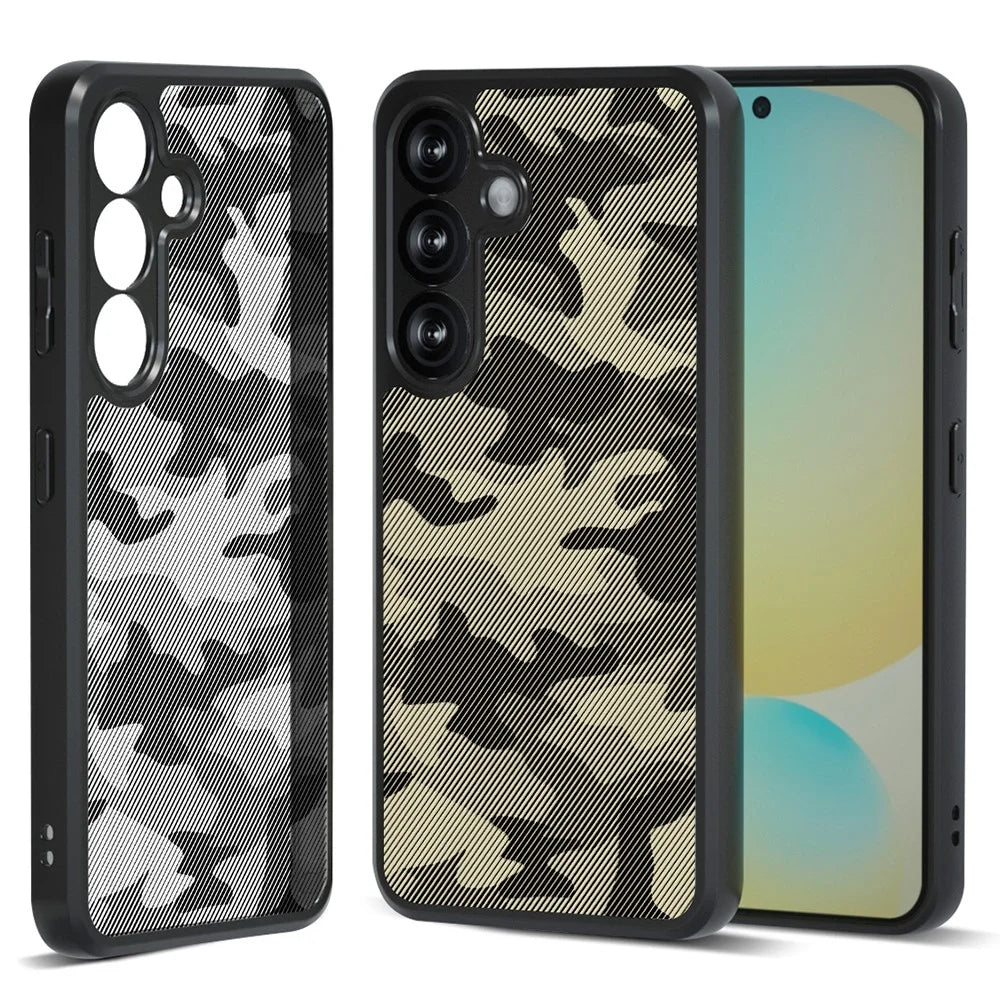 IBMRS For Samsung Galaxy S25+ Case TPU + PC Heavy Duty Shockproof Phone Cover Camera Protection - Artistic Camouflage - 1
