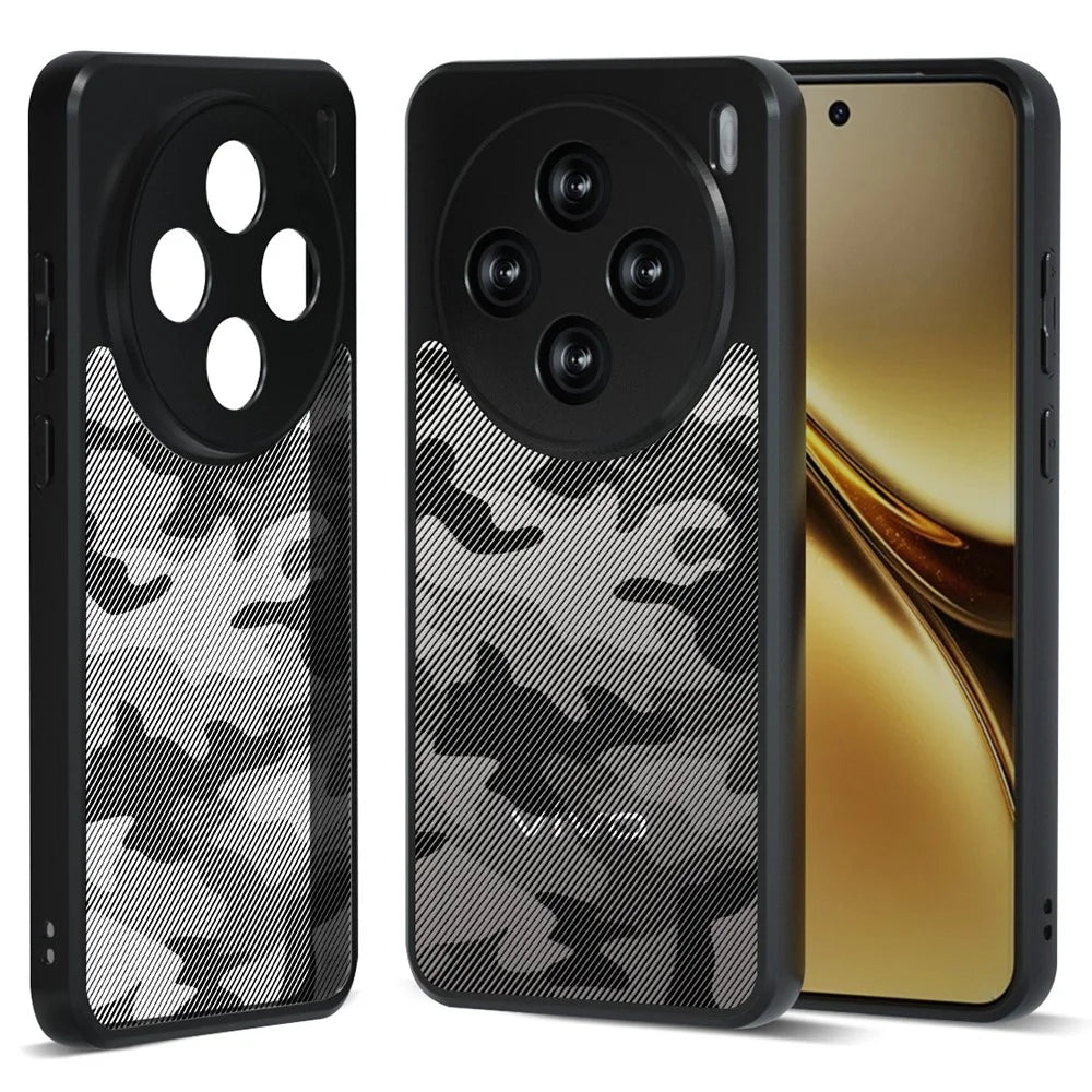 IBMRS For vivo X200 5G Case TPU + PC Heavy Duty Shockproof Phone Cover Camera Protection - Artistic Camouflage - 1