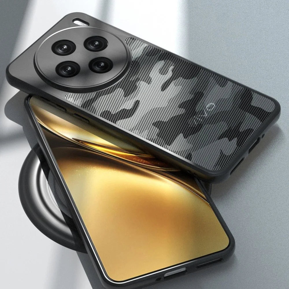 IBMRS For vivo X200 5G Case TPU + PC Heavy Duty Shockproof Phone Cover Camera Protection - Artistic Camouflage - 5