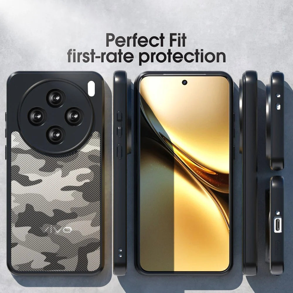 IBMRS For vivo X200 5G Case TPU + PC Heavy Duty Shockproof Phone Cover Camera Protection - Artistic Camouflage - 6