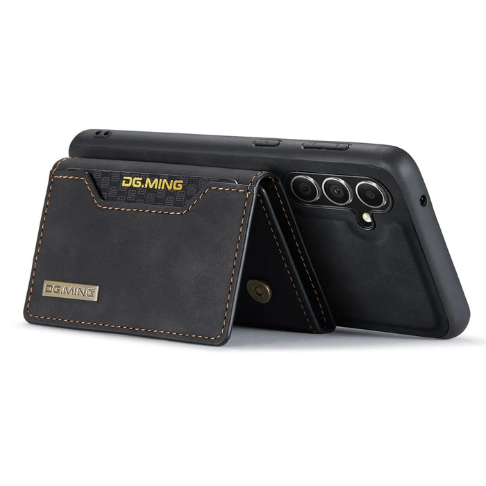 DG.MING M2 Series for Samsung Galaxy A36 5G Case PU+PC+TPU Phone Cover Detachable Wallet - Black - 4