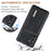 DG.MING M2 Series for Samsung Galaxy A36 5G Case PU+PC+TPU Phone Cover Detachable Wallet - Black - 6