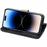 For iPhone 14 Pro Anti-scratch Phone Case Retro Texture PU Leather Rotating Card Slot Stand Wallet Phone Cover - Black - 3