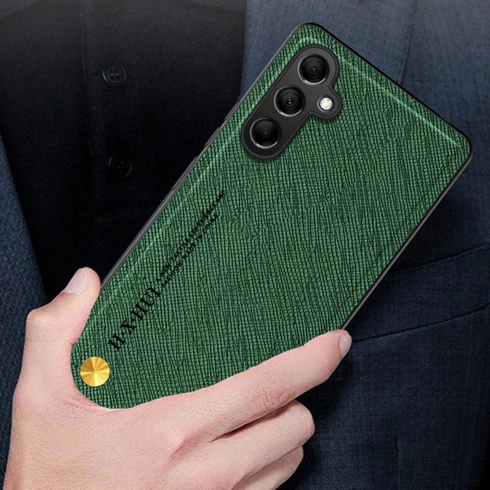 For Samsung Galaxy S25+ Case Cross Texture Leather+TPU Phone Cover Support Magnetic Car Holder - Brown - 7