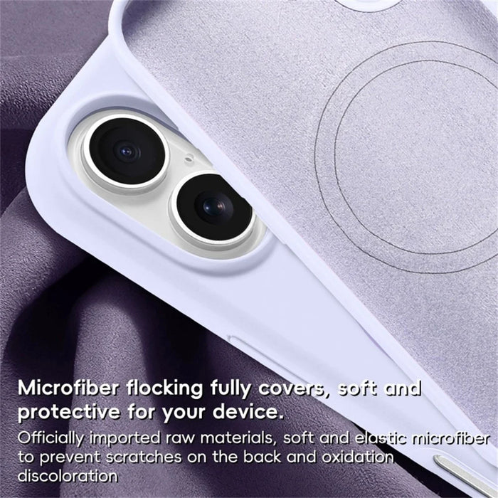 For iPhone 16 Case Compatible with MagSafe Liquid Silicone Anti-Drop Phone Cover - Sapphire - 3