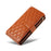 For iPhone 15 Pro Max Leather Case with Card Holder, RFID Blocking Wallet Phone Cover Rhombus Pattern - Yellow - 6