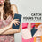 For iPhone 14 Pro Max Leather Case with Card Holder, RFID Blocking Wallet Phone Cover Rhombus Pattern - Blue - 7