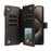 For iPhone 14 Pro Leather Case with Card Holder, RFID Blocking Wallet Phone Cover Rhombus Pattern - Black - 3
