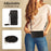 For iPhone 16 Pro Max Leather Case with Card Holder, Straps, RFID Blocking Wallet Phone Cover Rhombus Pattern - Black - 6