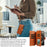 For iPhone 16 Pro Max Leather Case with Card Holder, Straps, RFID Blocking Wallet Phone Cover Rhombus Pattern - Yellow - 7