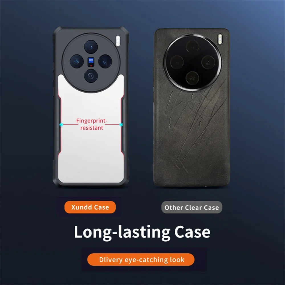 XUNDD For vivo X200 5G Case Dropproof TPU + Acrylic Clear Back Phone Cover - 6