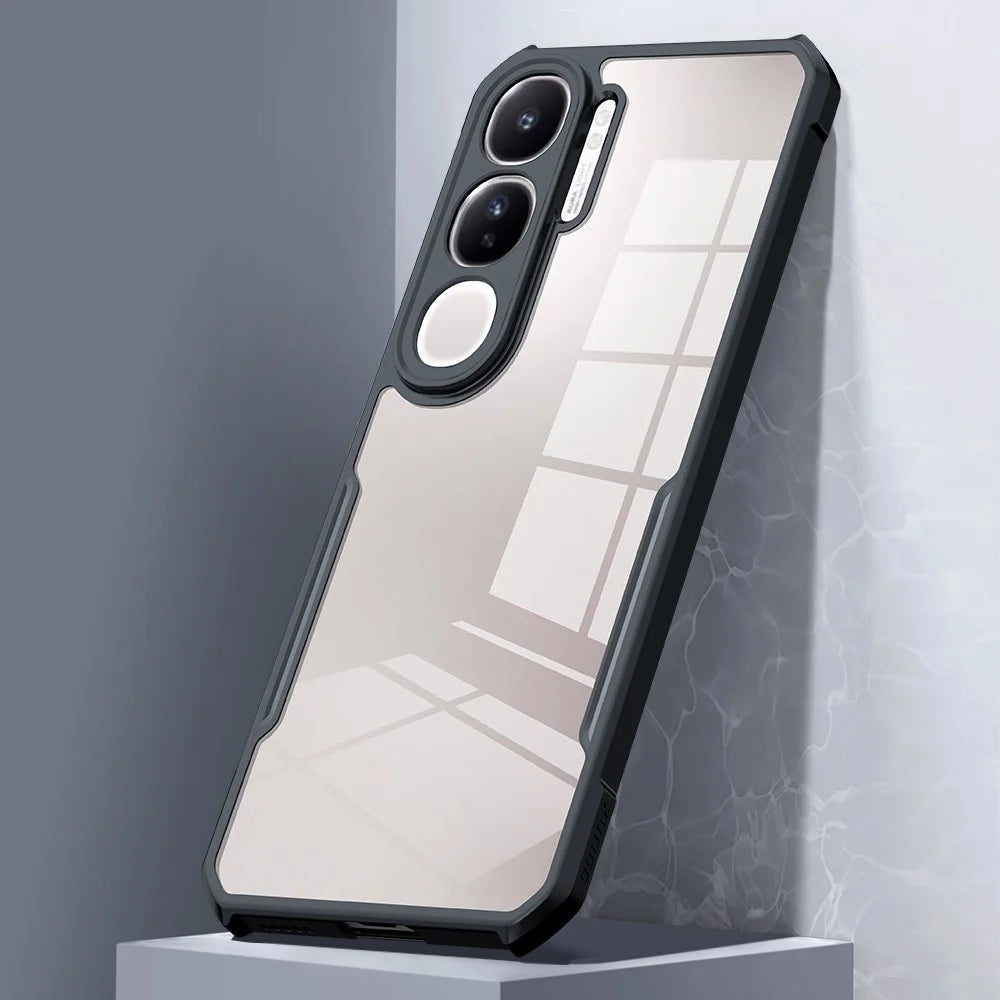XUNDD For vivo V40 Lite (Indonesia) 4G Case Dropproof TPU + Acrylic Clear Back Phone Cover - 4