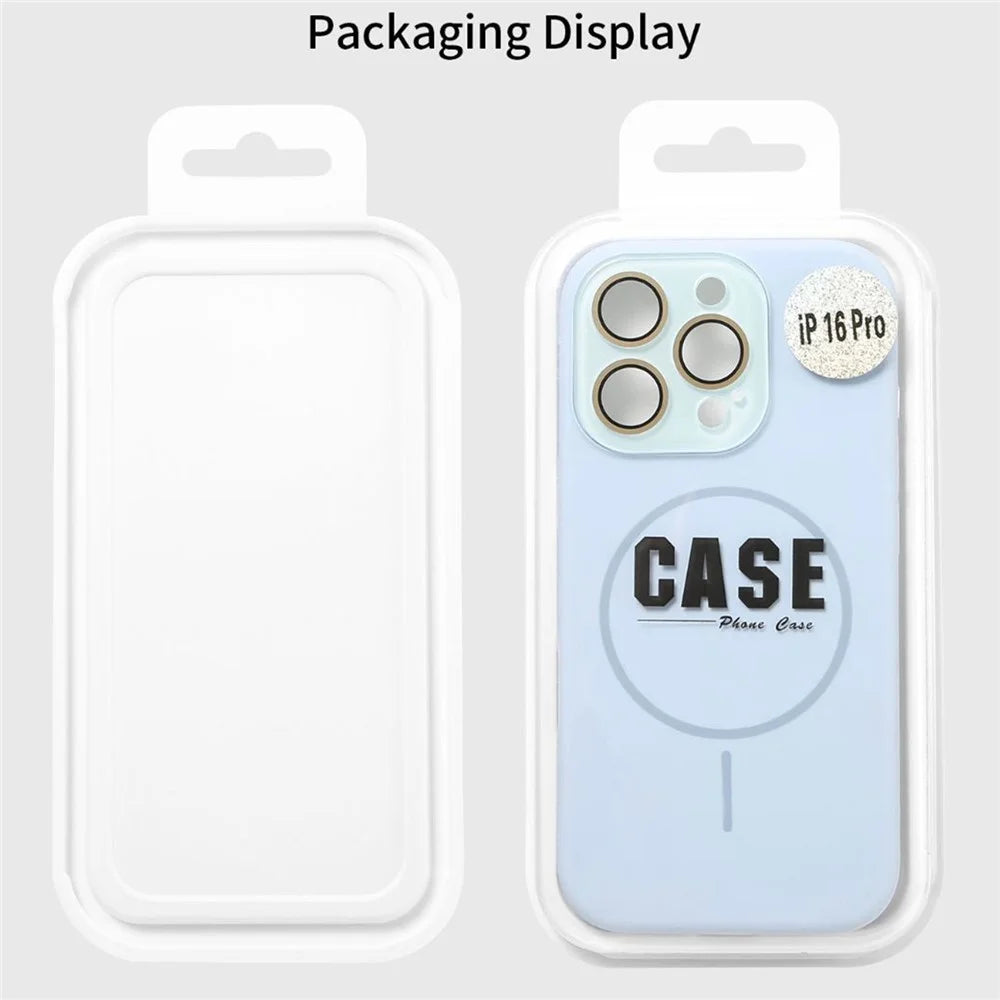 For iPhone 16 Pro Max Case Compatible with MagSafe Liquid Silicone Anti-Drop Phone Cover with Lens Film - Titanium Grey - 7