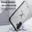 For Samsung Galaxy A16 4G / 5G Case Deer Pattern Cloth Texture PU Leather Hybrid Phone Cover - Grey - 3