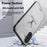 For Samsung Galaxy A36 5G Case Deer Pattern Cloth Texture PU Leather Hybrid Phone Cover - Grey - 3