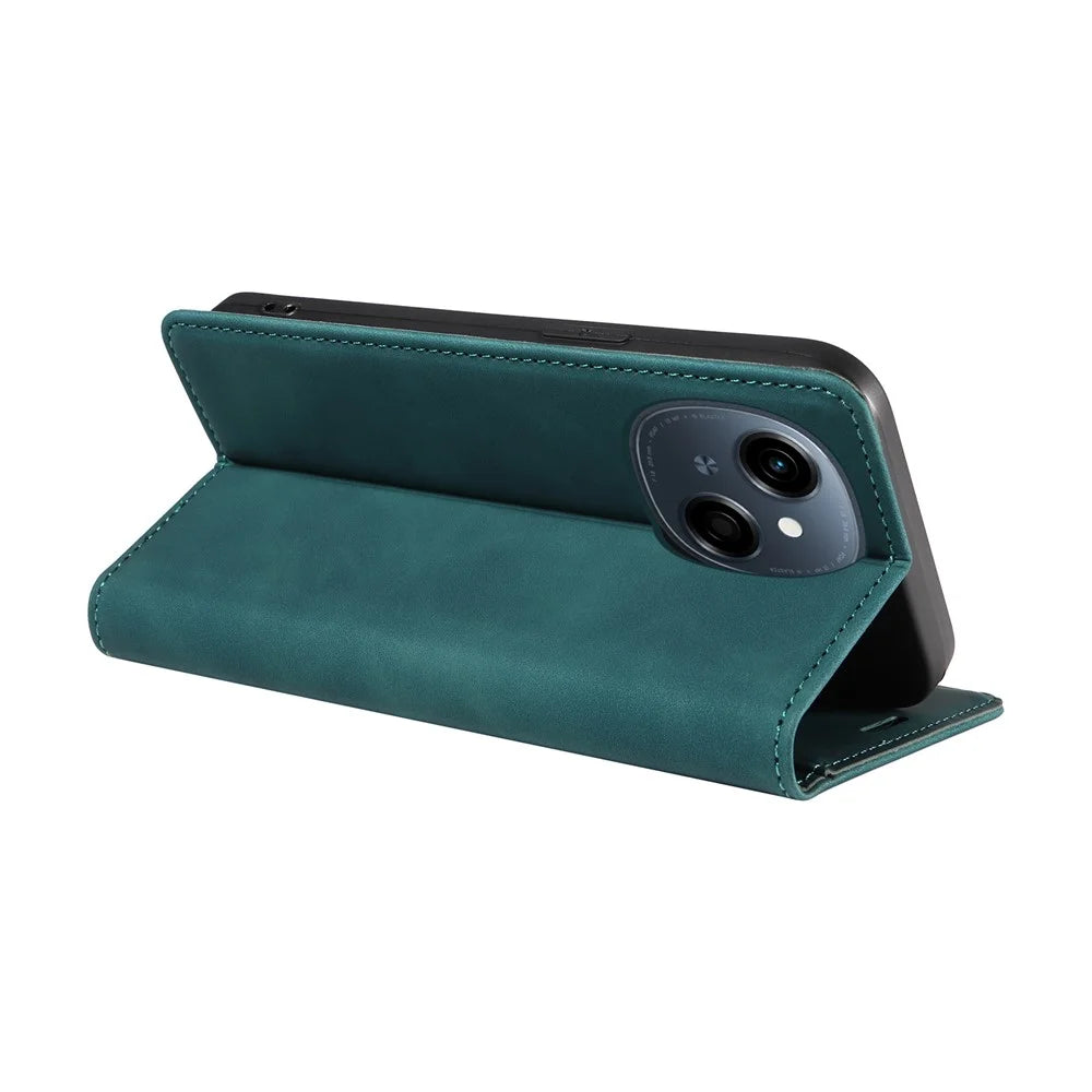 BETOPNICE 003 Wallet Case for TECNO Spark Go 2025 / Spark Go 1 / Pop 9 4G Leather Phone Cover with Stand - Green - 4