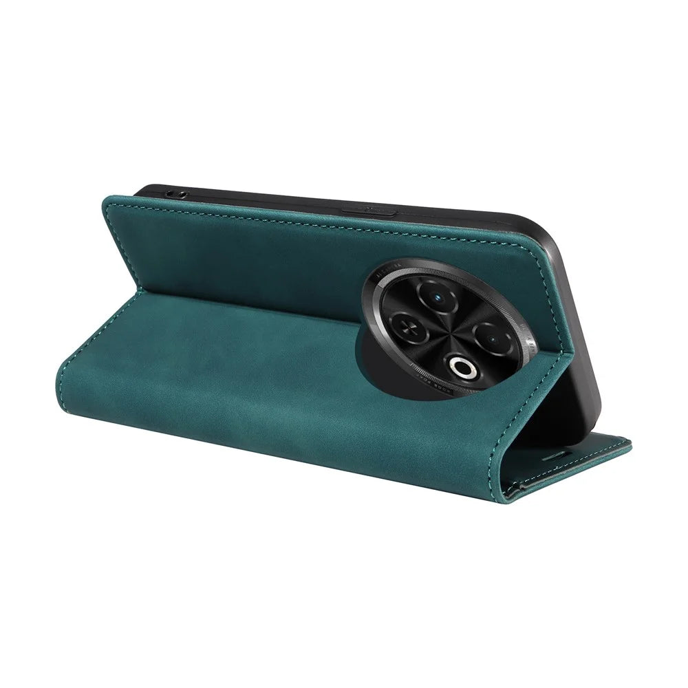 BETOPNICE 003 For TECNO Spark 30C 4G Wallet Case Leather Phone Cover with Stand - Green - 4