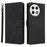 For TECNO Spark 30 Pro 4G KL7 Wallet Phone Case RFID Blocking PU Leather Flip Cover Stand View - Black - 1