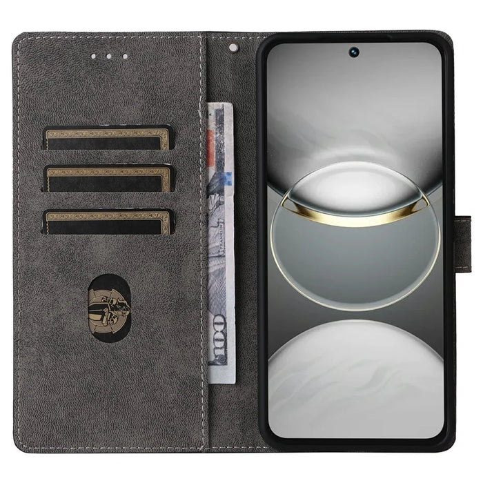 For TECNO Spark 30 Pro 4G KL7 Wallet Phone Case RFID Blocking PU Leather Flip Cover Stand View - Black - 2