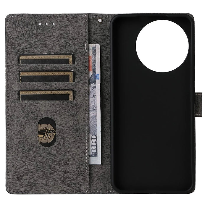 For TECNO Spark 30 Pro 4G KL7 Wallet Phone Case RFID Blocking PU Leather Flip Cover Stand View - Black - 5