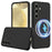 For Samsung Galaxy S24 FE Magnetic Case Anti-Drop Liquid Silicone Phone Cover - Black - 1