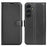 For Samsung Galaxy S25+ Case Litchi Texture Shockproof Leather Wallet Phone Cover - Black - 1