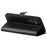 For Samsung Galaxy S25+ Case Litchi Texture Shockproof Leather Wallet Phone Cover - Black - 4
