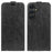 For Samsung Galaxy S25 Case with Card Slots Vertical Flip Leather Phone Cover - Black - 1