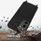 For Samsung Galaxy S25+ Case Liquid Silicone Card Holder Phone Back Cover with Lanyard - Black - 3