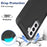For Samsung Galaxy S21 5G / S21 4G Case 2-in-1 PC+TPU Shockproof Phone Cover - Black - 3