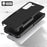 For Samsung Galaxy S21 5G / S21 4G Case 2-in-1 PC+TPU Shockproof Phone Cover - Black - 4