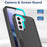 For Samsung Galaxy S21 5G / S21 4G Case 2-in-1 PC+TPU Shockproof Phone Cover - Black - 5