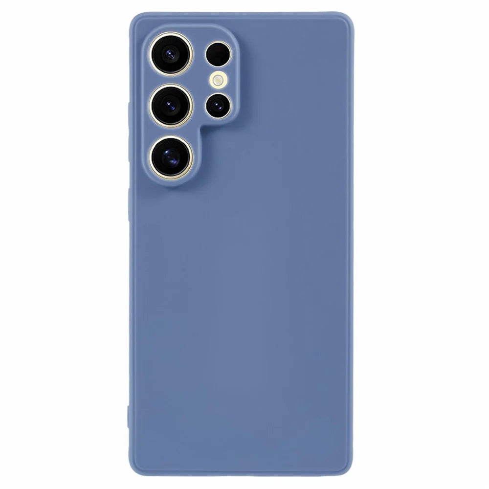 For Samsung Galaxy S25 Ultra Case Precise Cut-Outs Straight Edge TPU Shockproof Phone Cover - Lavender Grey - 1