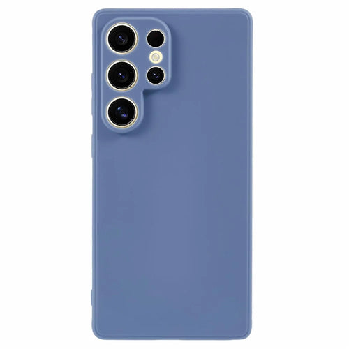 For Samsung Galaxy S25 Ultra Case Precise Cut-Outs Straight Edge TPU Shockproof Phone Cover - Lavender Grey - 1