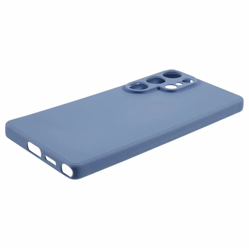 For Samsung Galaxy S25 Ultra Case Precise Cut-Outs Straight Edge TPU Shockproof Phone Cover - Lavender Grey - 4