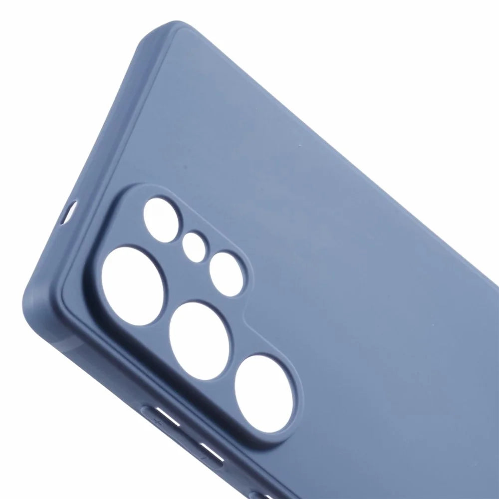 For Samsung Galaxy S25 Ultra Case Precise Cut-Outs Straight Edge TPU Shockproof Phone Cover - Lavender Grey - 5