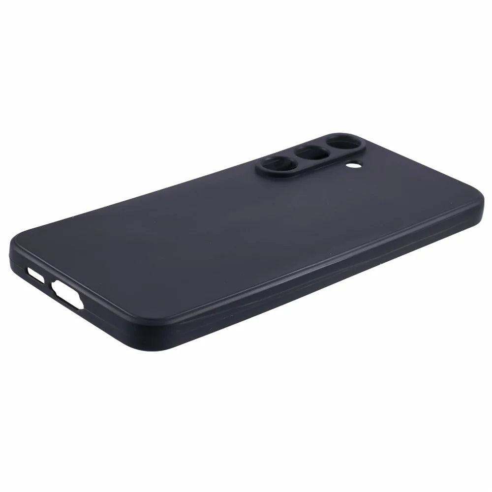 For Samsung Galaxy S24 FE Case Precise Cut-Outs Straight Edge TPU Shockproof Phone Cover - Black - 4