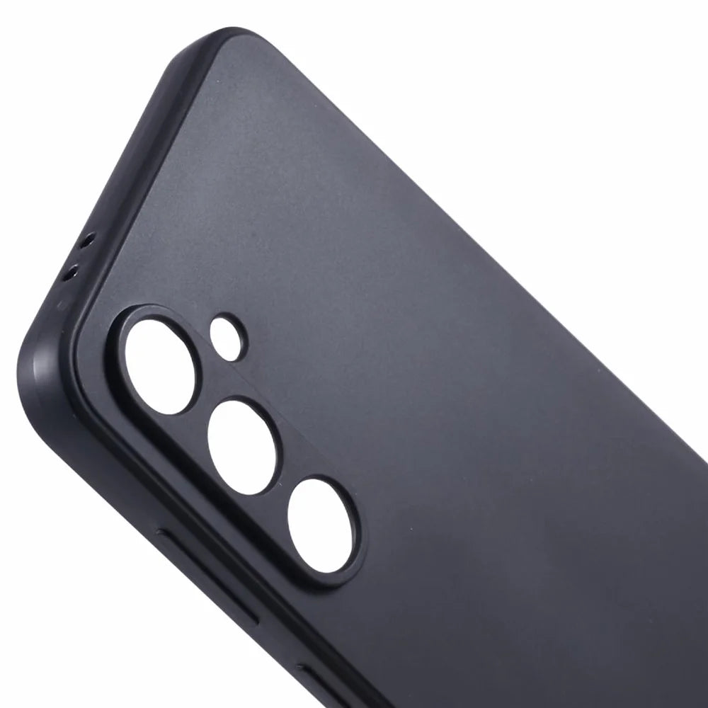 For Samsung Galaxy S24 FE Case Precise Cut-Outs Straight Edge TPU Shockproof Phone Cover - Black - 5