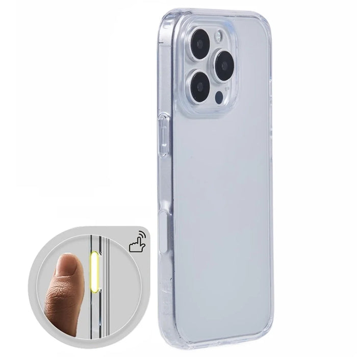 X-LEVEL For iPhone 16 Pro Phone Case TPU+PC Clear Back Cover with Camera Control Button - 1