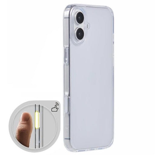 X-LEVEL For iPhone 16 Plus Phone Case TPU+PC Clear Back Cover with Camera Control Button - 1