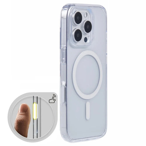 X-LEVEL For iPhone 16 Pro Case Compatible with MagSafe TPU+PC Clear Back Cover with Camera Control Button - 1