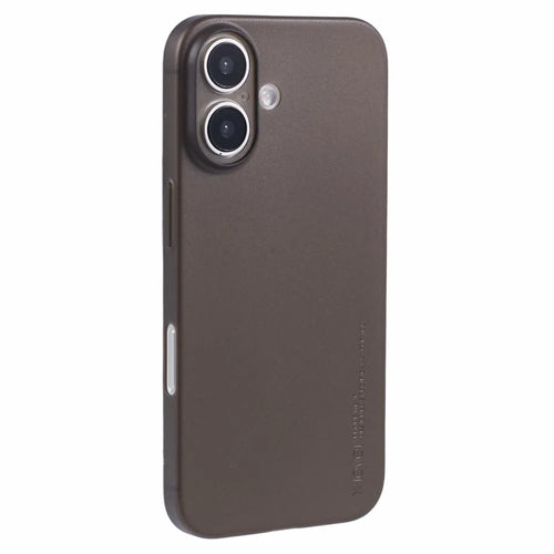 X-LEVEL For iPhone 16 Case Hard PP Matte Phone Cover 0.18mm Ultra-Thin - Transparent Black - 1